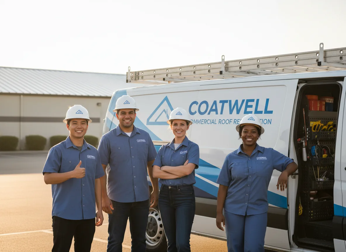 Commercial roof coating company in Lilly, PA